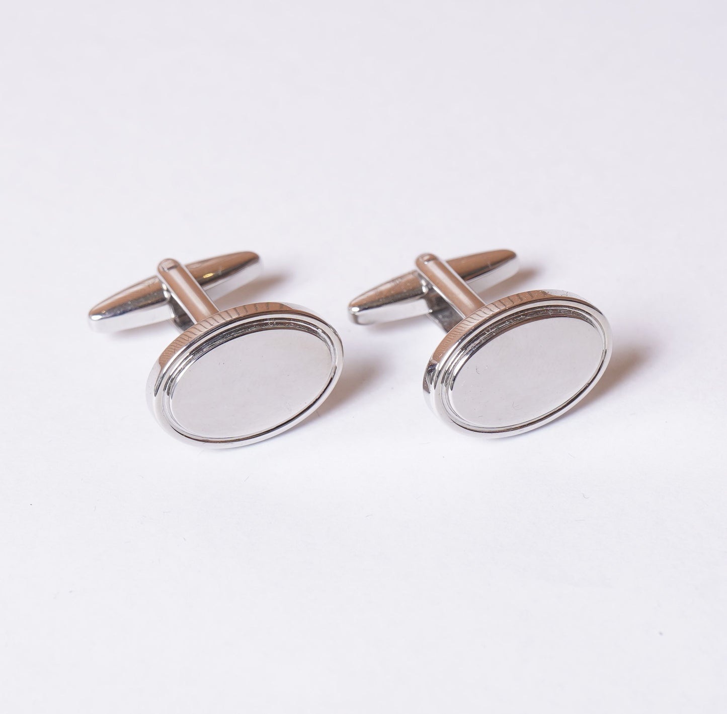 elizabeth parker / ラウンド シルバー カフリンクス