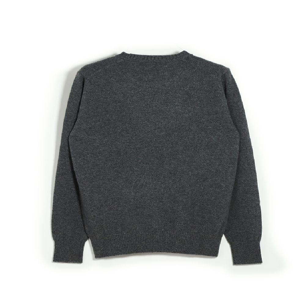 GIM / MONGOLIAN CASHMERE Crew Neck Knit 【ダークグレー】