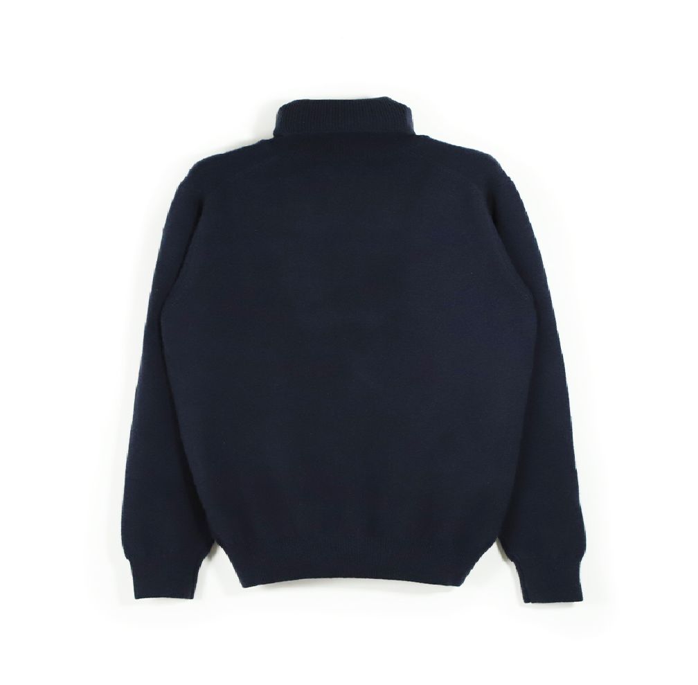GIM / MONGOLIAN CASHMERE Turtle Neck Knit 【ネイビー】