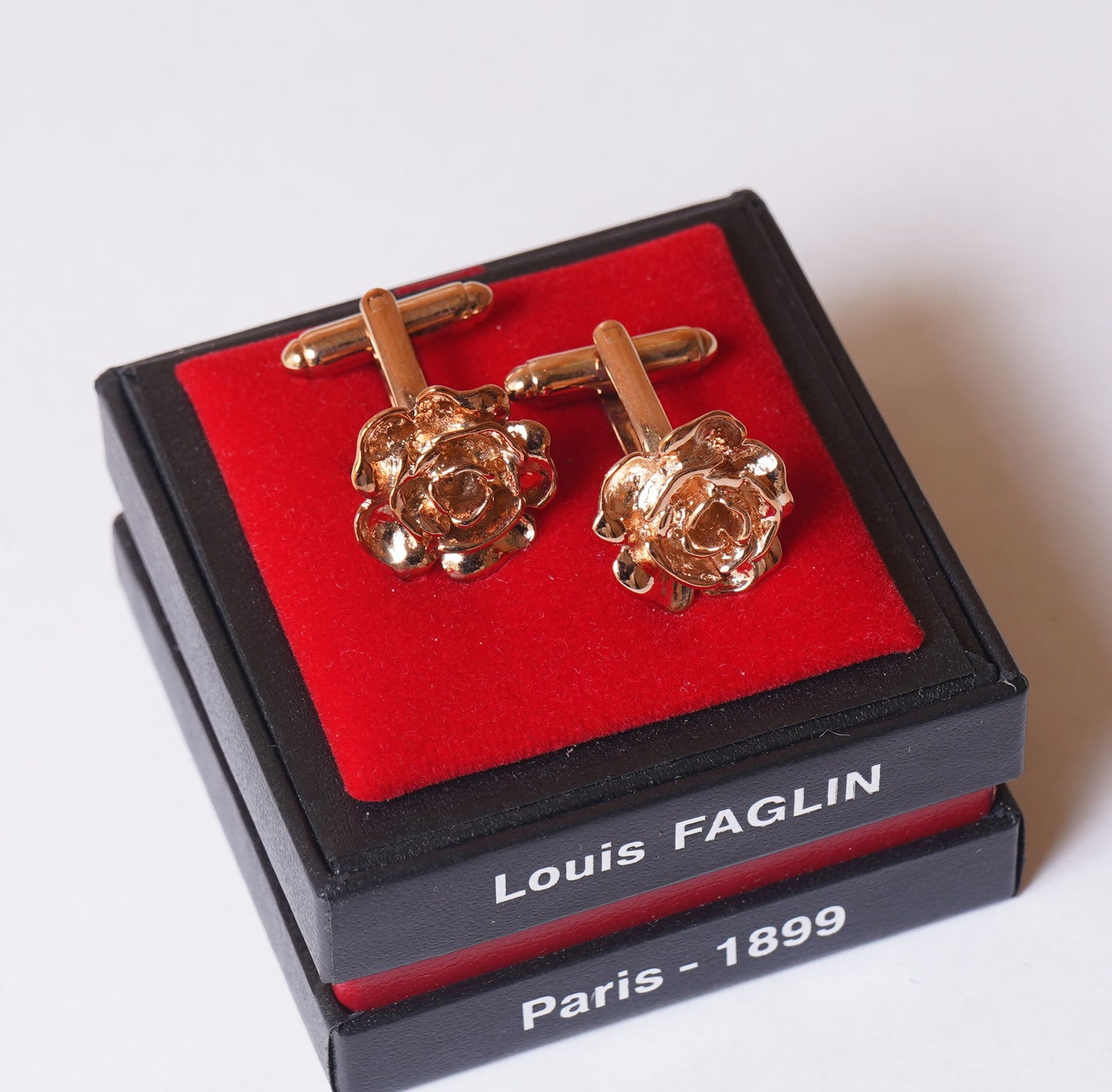 Louis FAGLIN /　ゴールド　花型　カフリンクス